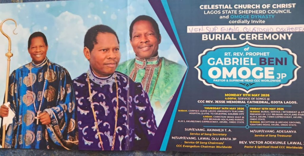 C.C.C NIGERIA DIOCESE FACTION INVITES REVEREND E.M.F OSHOFFA FOR OMOGE’S BURIAL 2 MyCelestialApp 1004579810 MyCelestialApp