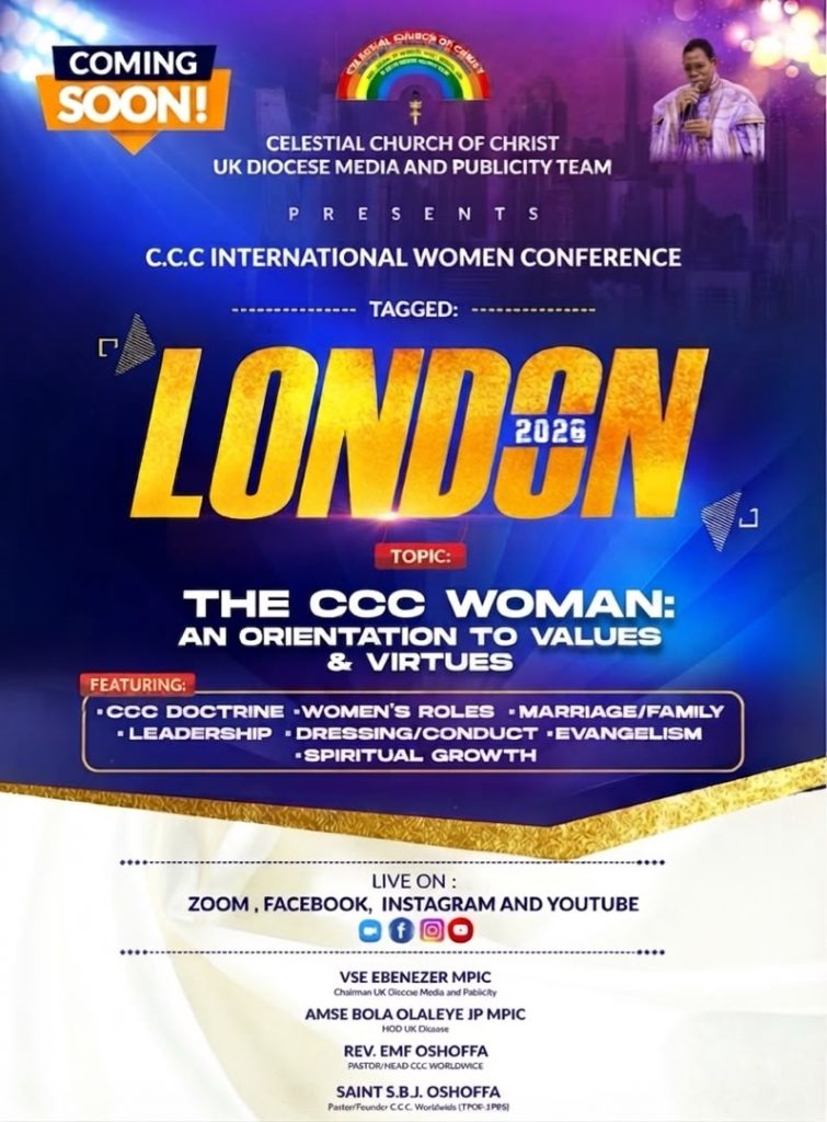 C.C.C UK DIOCESE MEDIA AND PUBLICITY TEAM PRESENTS INTERNATIONAL WOMEN CONFERENCE 2026 C.C.C UK DIOCESE MEDIA AND PUBLICITY TEAM PRESENTS INTERNATIONAL WOMEN CONFERENCE 2026